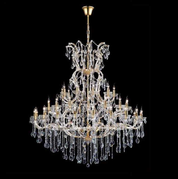 Подвесная люстра Crystal Lux HOLLYWOOD SP53 GOLD - фото 758461