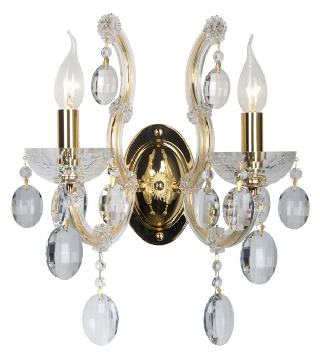 Бра Crystal Lux HOLLYWOOD AP2 GOLD - фото 767999