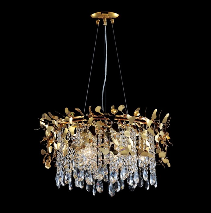 Подвесная люстра Crystal Lux ROMEO SP6 GOLD D600 - фото 768014