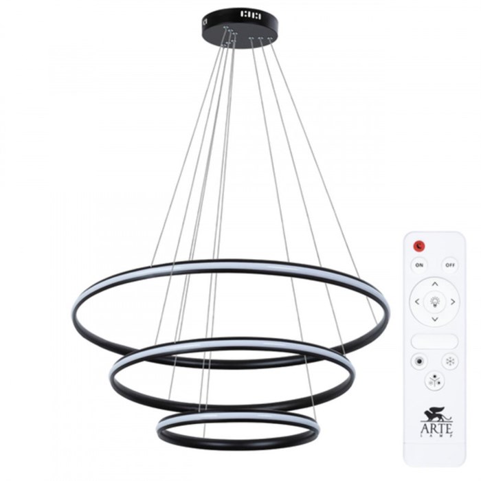 Каскадная люстра ARTE Lamp A2198SP-3BK - фото 849337