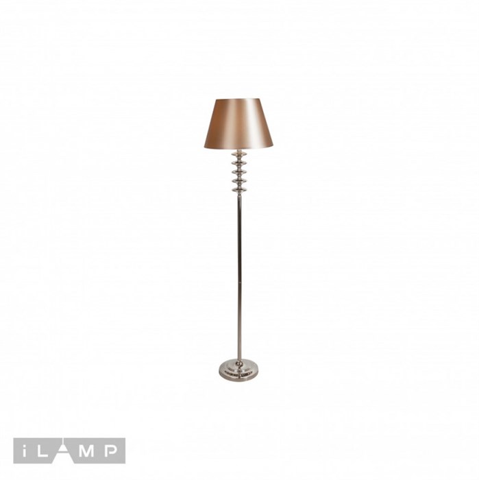 Торшер iLamp F2406-1 Nickel - фото 874129