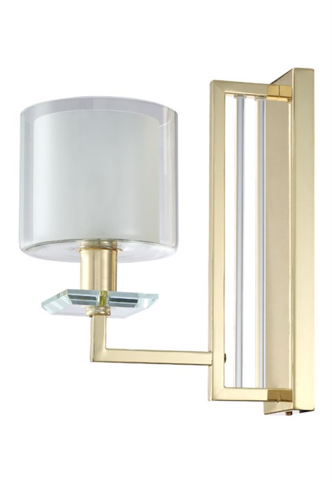 Бра Crystal Lux NICOLAS AP1 GOLD/WHITE - фото 882290