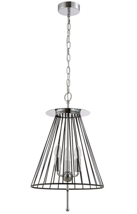 Подвесной светильник Crystal Lux MODESTO SP3 BLACK/CHROME - фото 882371