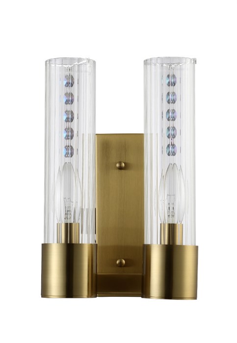 Бра Crystal Lux OTONO AP2 BRASS/TRANSPARENTE - фото 899538