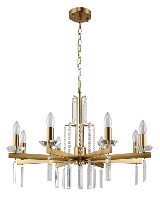 Подвесная люстра Crystal Lux MARRON SP8 BRASS - фото 899560