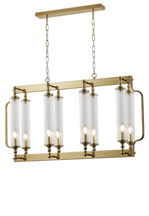 Подвесная люстра Crystal Lux TOMAS SP8 L1000 BRASS - фото 899644