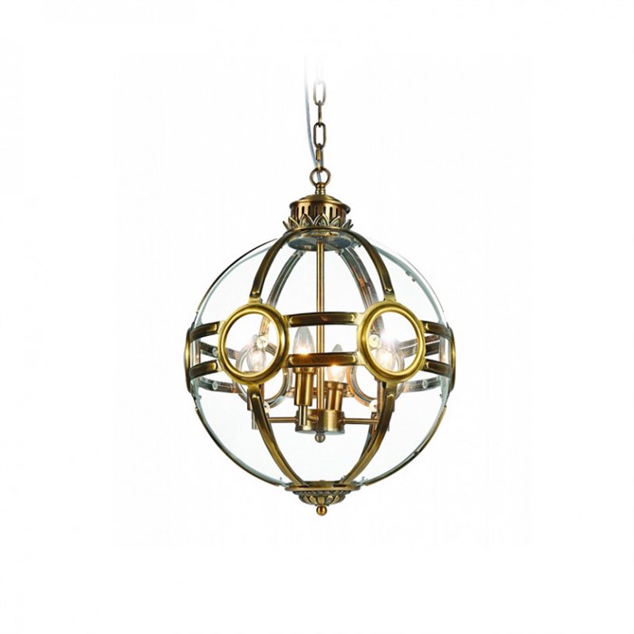 Подвесная люстра DeLight Collection KG0516P-3 antique brass - фото 906245