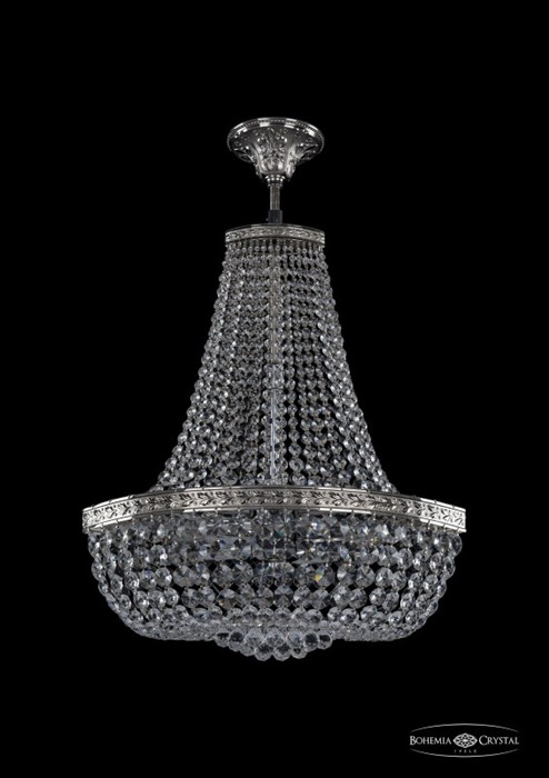 Люстра на штанге Bohemia Ivele Crystal 19283/H2/45IV Ni - фото 919952