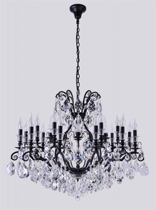 Подвесная люстра Crystal Lux MAGNIFICO SP19 BLACK/TRANSPARENT - фото 932797