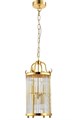 Подвесной светильник Crystal Lux TADEO SP4 D200 GOLD/TRANSPARENTE - фото 837840