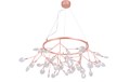 Подвесная люстра Crystal Lux EVITA SP45 D COPPER/TRANSPARENT - фото 837873