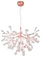 Подвесная люстра Crystal Lux EVITA SP63 COPPER/TRANSPARENT - фото 837874