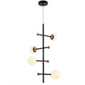 Подвесная люстра Natali Kovaltseva LED LAMPS 81338 GOLD BLACK - фото 878958