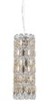 Подвесная люстра Crystal Lux LIRICA SP3 CHROME/GOLD-TRANSPARENT - фото 879796