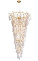 Каскадная люстра Crystal Lux REINA SP34 D1200 GOLD PEARL - фото 882428