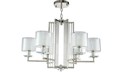 Подвесная люстра Crystal Lux NICOLAS SP-PL6 NICKEL/WHITE - фото 882438