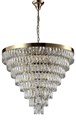 Каскадная люстра Crystal Lux ABIGAIL SP22 D820 GOLD/TRANSPARENT - фото 899480