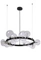 Подвесная люстра Crystal Lux AGATA SP15 V2 BLACK/TRANSPARENTE - фото 899565