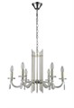 Подвесная люстра Crystal Lux AURELIO SP6 GOLD+CHROME/TRANSPARENT - фото 899601