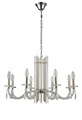 Подвесная люстра Crystal Lux AURELIO SP8 GOLD+CHROME/TRANSPARENT - фото 899606